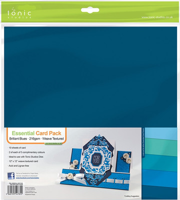 

craftsneed TONIC STUDIOS PRINTED 12X12 Multipurpose Paper(Set of 1, Blue)