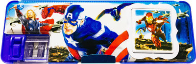 

Priyankish Smart Kidz Avengers Art Plastic Pencil Box(Set of 1, Blue)