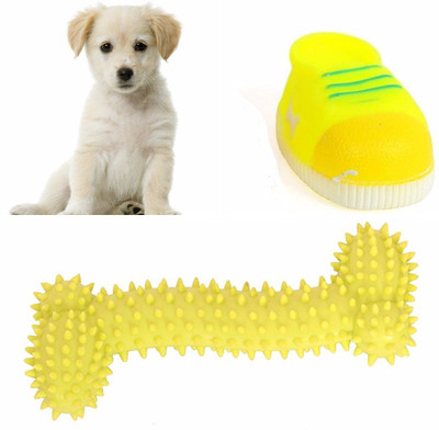 

SRI High Quality Natural Rubber Cute Colorfull Squeak Shoe Toy With Bone Toy For Puppy - Small Rubber Squeaky Toy For Dog