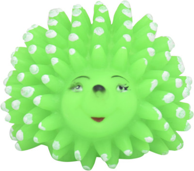 

SRI Natural Rubber Cute Colourful Hedgehog Toy For Puppy Rubber Squeaky Toy For Dog
