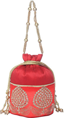

Dice Bloom Potli(Red)