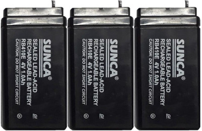 

Sunca 4 Volts 1 Ah Piece 3 Rechargeable Lead Acid Battery