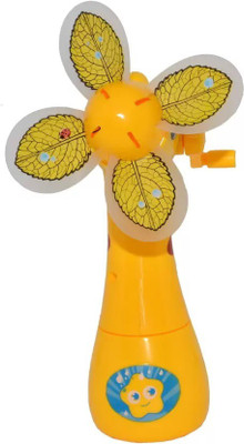 

Kanchan Toys Eco- Friendly Deer Shaped Hand Driven Mist Spray Fan Yellow