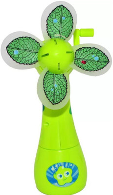 

Kanchan Toys Eco- Friendly Deer Shaped Hand Driven Mist Spray Fan Green