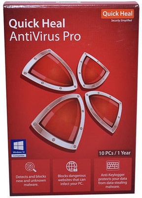 Quick Heal Anti-virus 10.0 User 1 Year(Voucher)