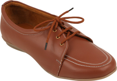

TISKA Tan Oxfords Casuals For Women(Tan