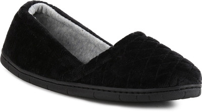 

Dearfoams Memory Foam Velour Espadrille Casuals For Women(Black