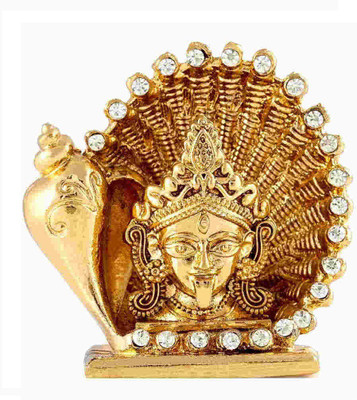 

Kulin Goddess Mahakali Idol For Car Dashboard | Home Decor | Gifting Decorative Showpiece - 6.2 cm(Alloy, Gold)