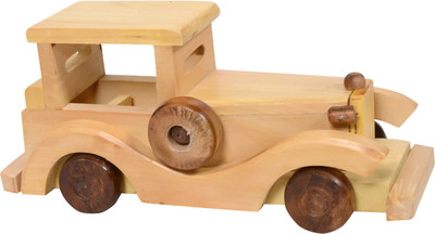 

Craft trade Designer Brown Wooden Jeep Decorative Showpiece - 10 cm(Wooden, Brown)