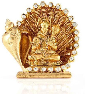 

Kulin Lord Hanuman | Bajrangbali Idol For Car Dashboard | Home Decor | Gifting Decorative Showpiece - 6.2 cm(Alloy, Gold)