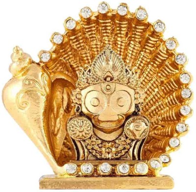 Kulin God Jagannath Idol For Car Dashboard | Home Decor | Gifting Decorative Showpiece  -  6.2 cm(Alloy, Gold)