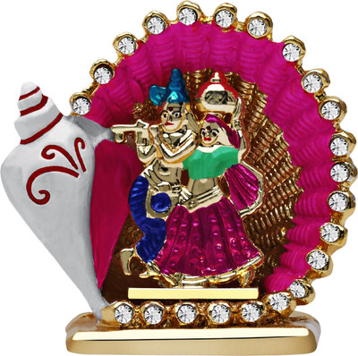

Kulin Radha Krishna | Radhe Shyam Idol For Car Dashboard | Home Decor | Gifting Decorative Showpiece - 6.2 cm(Alloy, Multicolor)