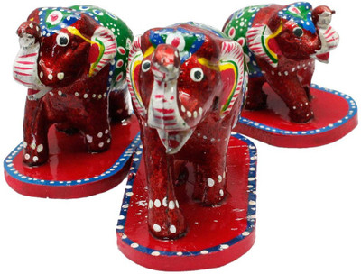 

Halowishes Traditional Decorative Showpiece - 8 cm(Paper Mache, Multicolor)