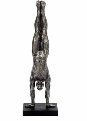 

Vishal Props Steel Yoga Man Decorative Showpiece - 35.6 cm(Steel, Silver, Steel)