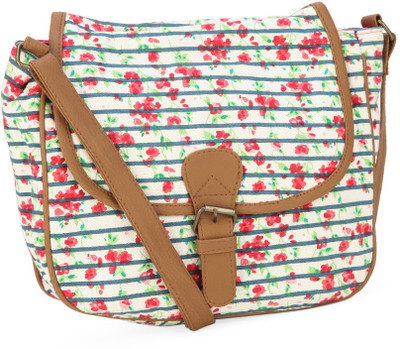 

People Women Casual Multicolor Canvas Sling Bag