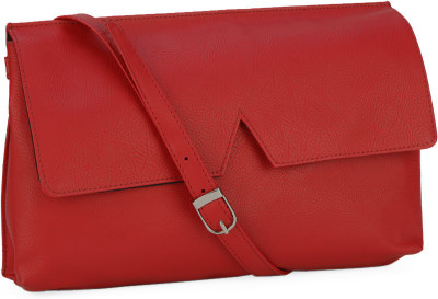 

People Women Casual Red PU Sling Bag