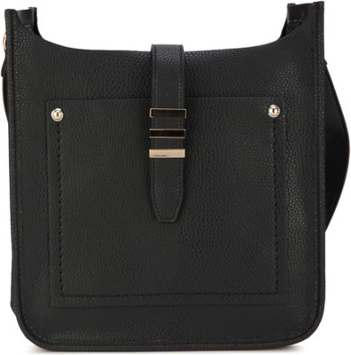 

ALDO Women Casual Black PU Sling Bag