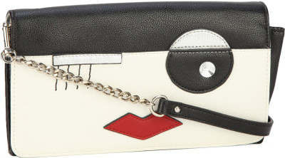 

Nine West Women Evening/Party White, Black Sling Bag, Black;white