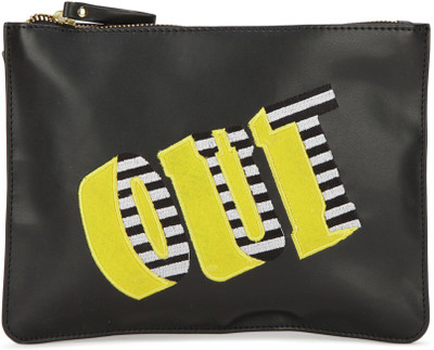 

People Women Casual Black, Yellow PU Sling Bag
