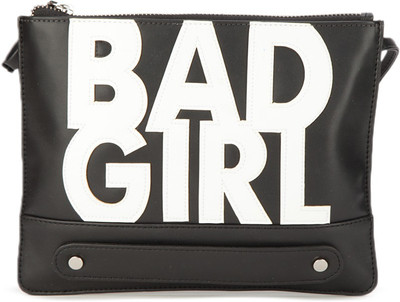 

People Women Casual Black PU Sling Bag