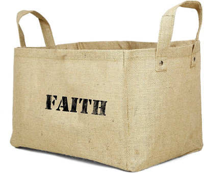Savon Faith Rattan Jute Storage Box(Brown)