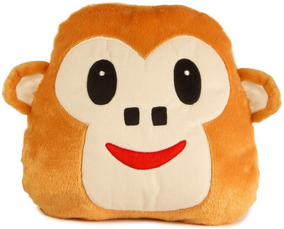 

Deals India Deals India Monkey Face Smiley Cushion - 40 cm(Brown)