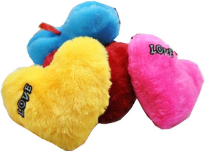 

ManoJ Enterprises Fashionble Gift Soft Stuff Love Heart 4 Pcs Set Multicolored 26 Cm - 26 cm(Multicolor)