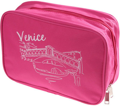 

Swarish Cosmetic Hanging Bag Travel Toiletry Kit(Pink)
