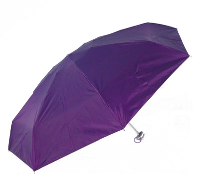 

Popy 5 Fold Compact With Silver Coated Interior Umbrella(Purple)
