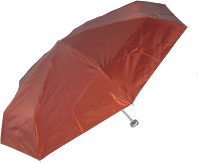 

Popy 5 Fold Umbrella With Silver Coating Umbrella Umbrella(Brown)