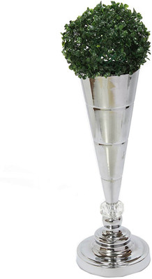 

Vishal Props steel vase Steel Vase(16 inch, Silver, Steel)