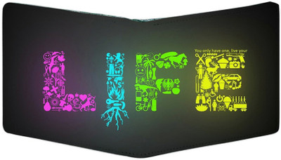 

PrintClub Men Multicolor Canvas Wallet(6 Card Slots)