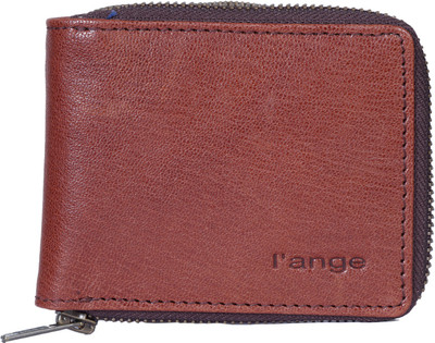 

l'ange Men Brown, Tan Genuine Leather Wallet(6 Card Slots), Tan brown