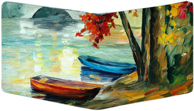 

PrintClub Men Multicolor Canvas Wallet(6 Card Slots)