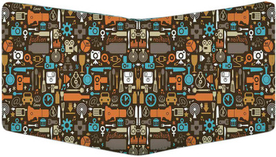 

PrintClub Men Multicolor Canvas Wallet(6 Card Slots)