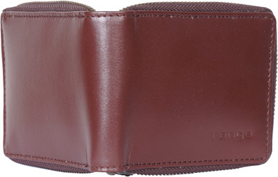 

l'ange Men Brown Genuine Leather Wallet(6 Card Slots)