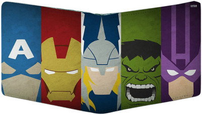 

PrintClub Men Multicolor Canvas Wallet(6 Card Slots)