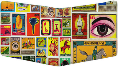 

PrintClub Men Multicolor Canvas Wallet(6 Card Slots)