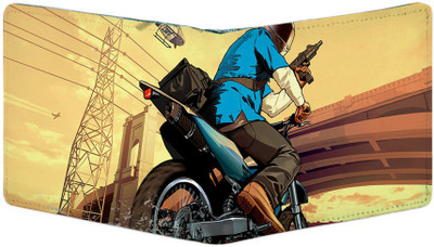 

PrintClub Men Multicolor Canvas Wallet(6 Card Slots)
