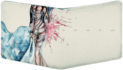 

PrintClub Men Multicolor Canvas Wallet(6 Card Slots)