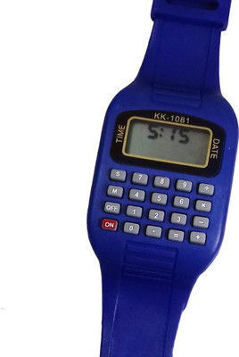 Fashion Gateway Blue Strap Calculator Watch For Kids Blue Digital