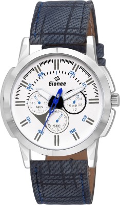 Gionee Round White Round Dial Multifunction Looks Analog Watch  - For Men   Watches  (Gionee)