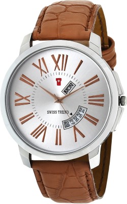 Swiss Trend ST2248 Exclusive Roman Number Dial Day & Date Watch  - For Men   Watches  (Swiss Trend)