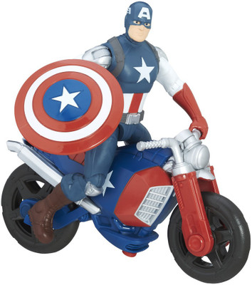 

Marvel Avengers Captain America with Motorcycle(Multicolor)
