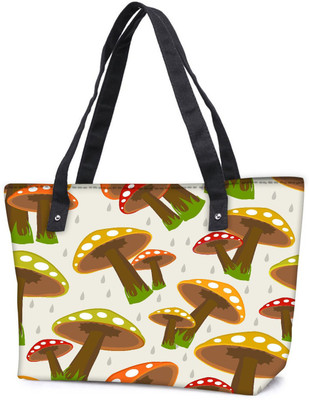 

Snoogg Pack Of 2 Seamless Rainy Season Background Combo Tote Shopping Grocery Bag With Coin Pencil Purse Shoulder Bag(Multicolor, 5 L)