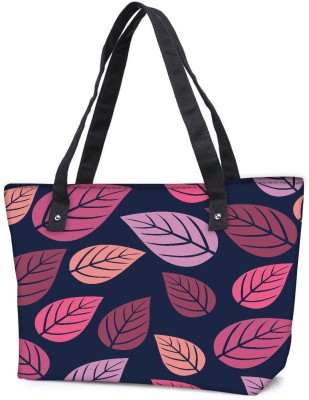 

Snoogg Pack Of 2 Leaves In Blue Pattern Combo Tote Shopping Grocery Bag With Coin Pencil Purse Shoulder Bag(Multicolor, 15 L)