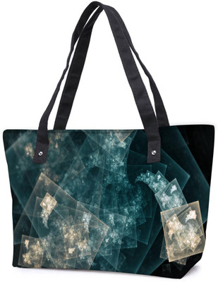 

Snoogg Pack Of 2 Time Lapses Combo Tote Shopping Grocery Bag With Coin Pencil Purse Shoulder Bag(Multicolor, 5 L)