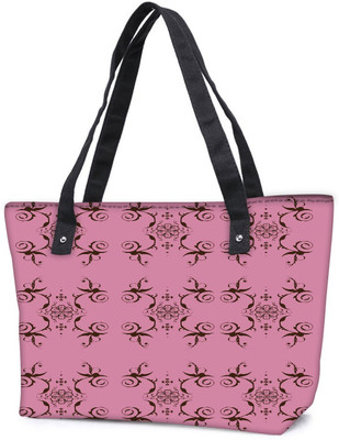 

Snoogg Pack Of 2 Abstract Cream Pink Pattern Combo Tote Shopping Grocery Bag With Coin Pencil Purse Shoulder Bag(Multicolor, 15 L)
