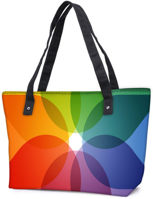 

Snoogg Pack Of 2 Pattern Combo Tote Shopping Grocery Bag With Coin Pencil Purse Shoulder Bag(Multicolor, 5 L)