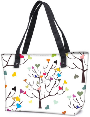 

Snoogg Pack Of 2 Colorful Hearts Combo Tote Shopping Grocery Bag With Coin Pencil Purse Shoulder Bag(Multicolor, 5 L)